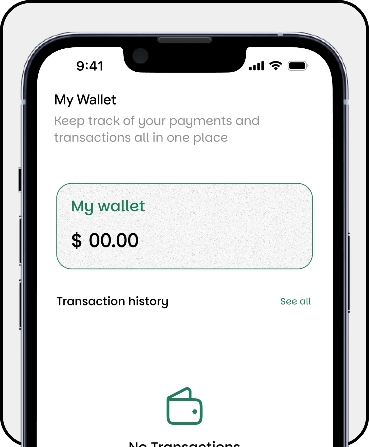 Rider wallet screen
