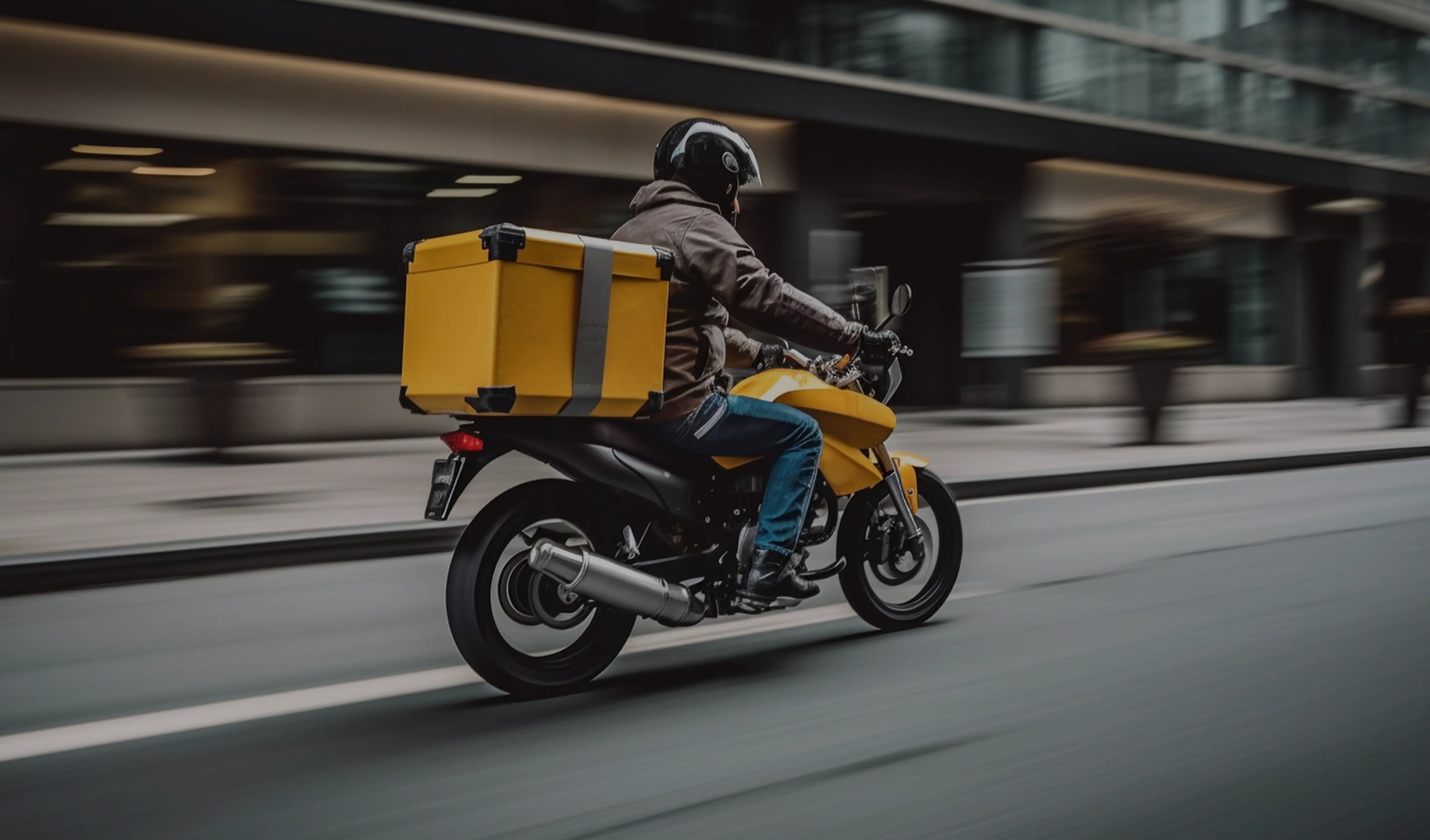 Rider on the move